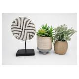 Artificial Succulent Plant In Ceramic Planter