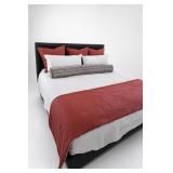 King Bed With Mattress and Bedding
