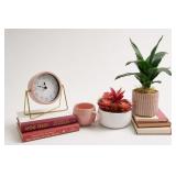 Decorative Patterned Planter With Plant