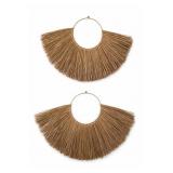 Four Hands Seagrass Fan Wall Hangings, Pair