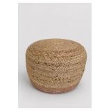 Jaipur Living Saba 12" Jute Pouf Ottoman