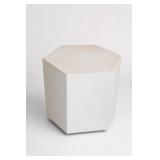 Gabby Winslet Hexagon Pedestal Side Table 2Pc