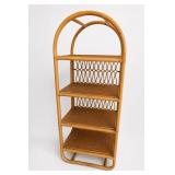 Nylah Tall Sienna Rattan Arched Bookshelf