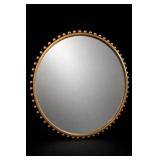 Taza Gold 32-Inch Round Wall Mirror