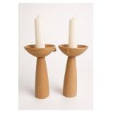 Athena Calderone Crate&Barrel Candleholder Pair