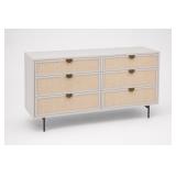 Four Hands Luella 6-Drawer Cane-Front Dresser