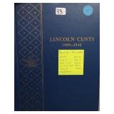 30-Coin Lincoln Wheat Cent Album, 1909-1940