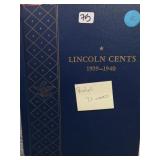 71 Lincoln Wheat Cents, 1909-1940 Whitman Album