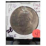 1976-P Eisenhower Dollar, Type II