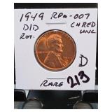 1949-D/D Lincoln Wheat Cent