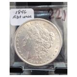 1896 Morgan Dollar, About UNC, Silver