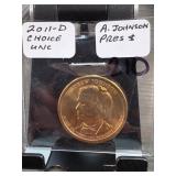 2011-D Presidential Dollar, Choice UNC