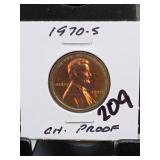 1970-S Lincoln Memorial Cent, Proof