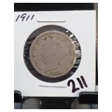 1911 Liberty Head V Nickel