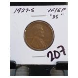 1927-S Wheat One Cent