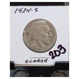 1924-S Buffalo Nickel