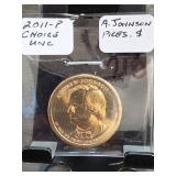 2011-P Andrew Johnson Presidential Dollar