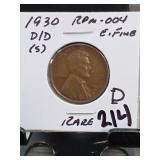 1930-D/D Lincoln Wheat Cent