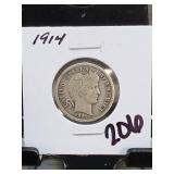 1914 Barber Dime