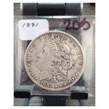 1881 Morgan Dollar, Silver