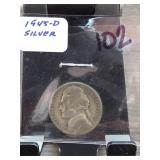1945-D Jefferson Nickel, Silver