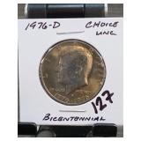 1976-D Kennedy Half Dollar, Choice UNC