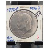 1972-P Eisenhower Dollar, MS63