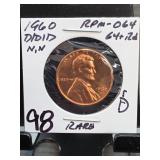 1960-D/D/D Lincoln Memorial Cent