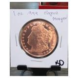 Morgan-Design Copper Round, One AVDP Ounce