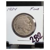 1924 Buffalo Nickel