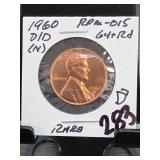 1960-D/D Lincoln Memorial Cent