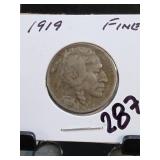 1919 Buffalo Nickel