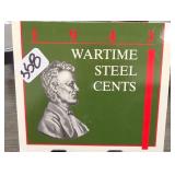 1943 3-Coin Wartime Steel Lincoln Cent Set