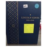 74-Coin Lincoln Cent Collection, 1909-1940