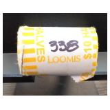 Loomis $10 Halves Paper Coin-Roll Wrapper
