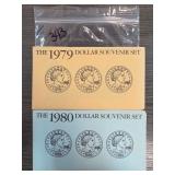 1979-1980 Susan B. Anthony 6-Coin Sets