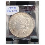 1898 Morgan Dollar, About UNC, Silver