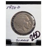 1920-D Buffalo Nickel