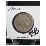 1920-S Buffalo Nickel