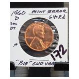 1960-D Lincoln Memorial Cent