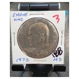 1973 Eisenhower Dollar, Choice UNC