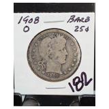 1908 Barber Quarter