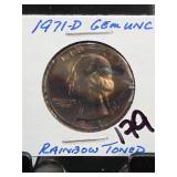 1971-D Kennedy Half Dollar, GEM UNC