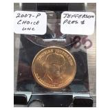 2007-P Presidential Dollar, Choice UNC