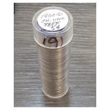 1960-D Jefferson Nickels, CH. UNC Roll