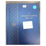 70-Coin Lincoln Wheat Cent Album, 1909-1940