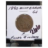 1890 Indian Head Cent