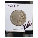 1925-S Buffalo Nickel