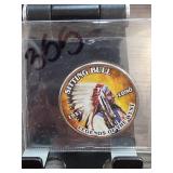 Colorized Sitting Bull One Dollar Medal