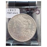 1897 Morgan Dollar, Abt UNC